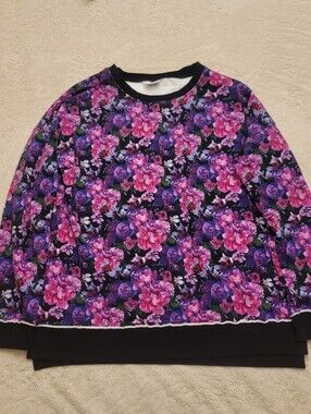 Bums And Rose "Midnight Bloom" Limited Edition Bamboo Crew Neck Sweatshirt